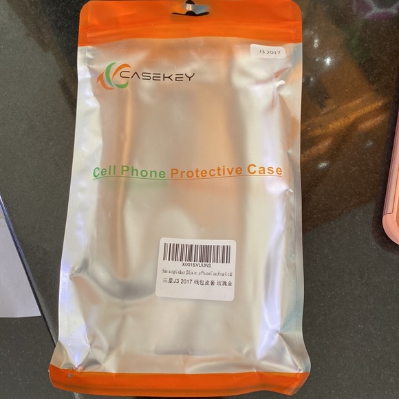 Case key Samsung galaxy phone case brand new Rose gold color sparkle - Picture 10 of 12